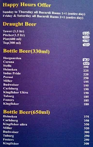 Jimi's Beer Cafe menu 1