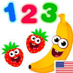 Cover Image of Unduh Makanan Lucu 123! Game Angka Anak untuk Balita 2.4.0.2 APK