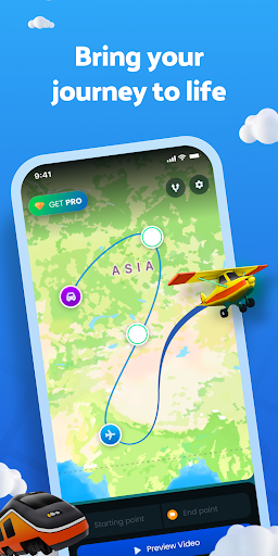 Screenshot TravelAnimator・Journey Route