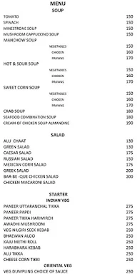 Bombay57 menu 1