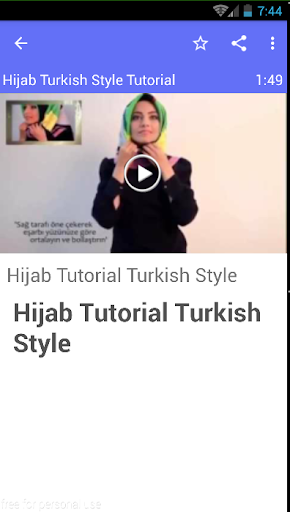 Hijab Turkish Style Tutorial