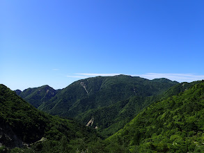 羽鳥峰から御在所岳とハライド