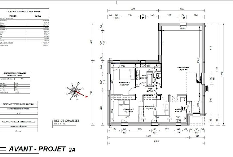  Vente Terrain + Maison - Terrain : 1 135m² - Maison : 90m² à Villefagnan (16240) 