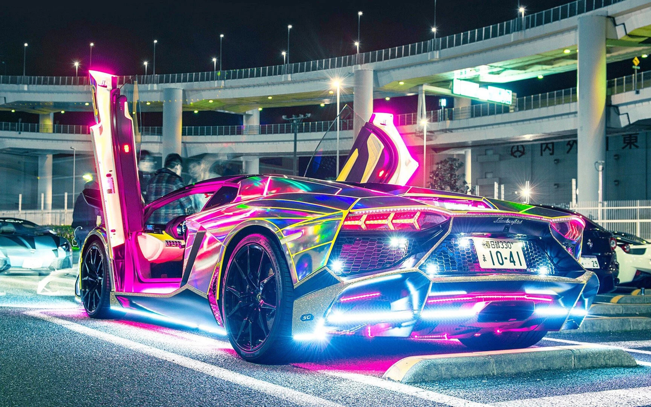 Neon Cars Wallpapers New Tab BETA Preview image 1