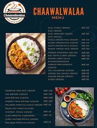 Chawalwala menu 2