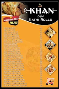 Khan Kabab Kathi Rolls menu 1