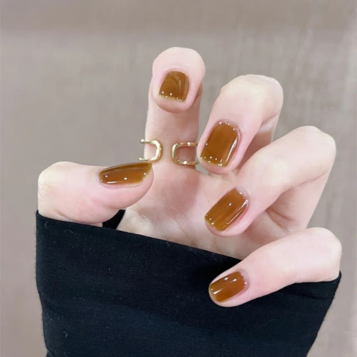 Title 5, Womens Fashion Simple Solid Color Fake Nail Pa...