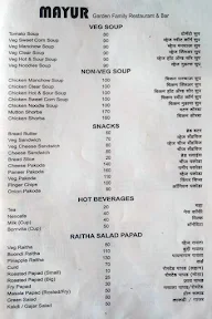 Mayur Family Restaurant & Bar menu 5