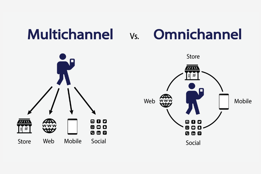 Omnichannel và Multichannel