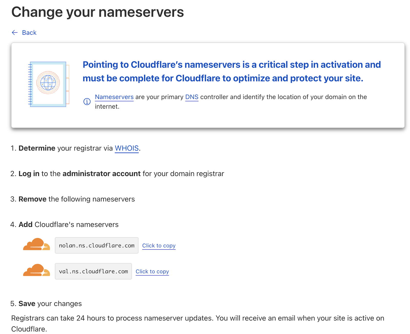 Instructions on changing your dns to use cloudflare's dns