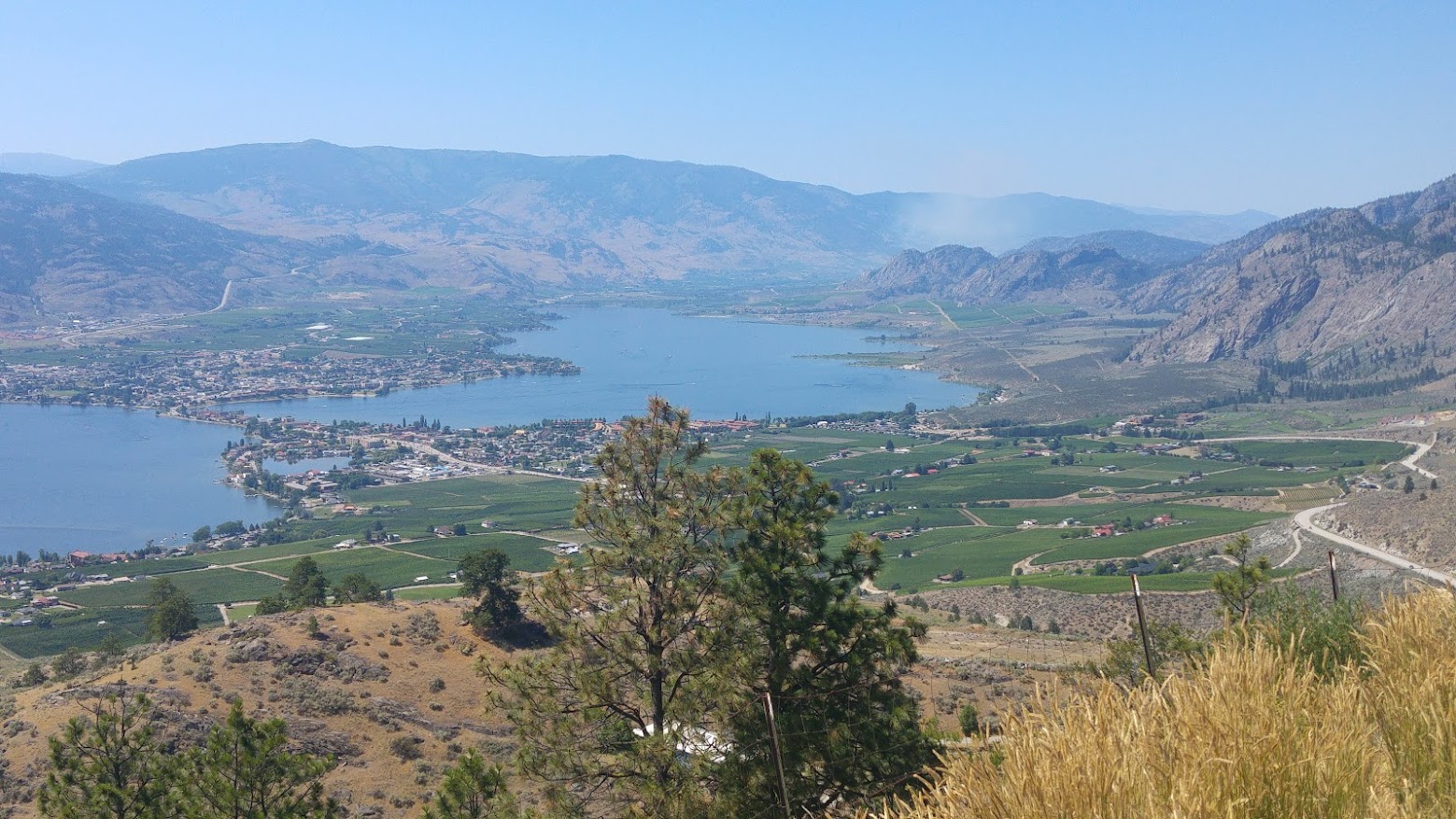 uitzicht op Osoyoos