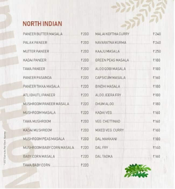 Sri Balaji Woodlands menu 