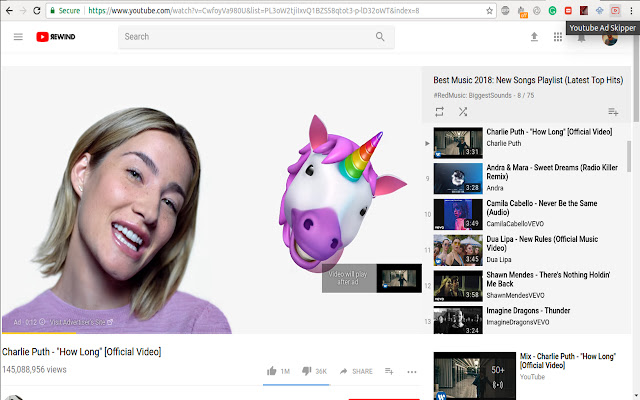 Youtube Ad Skipper chrome extension