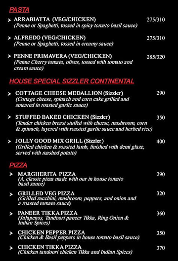 Public Bar And Restaurant menu 