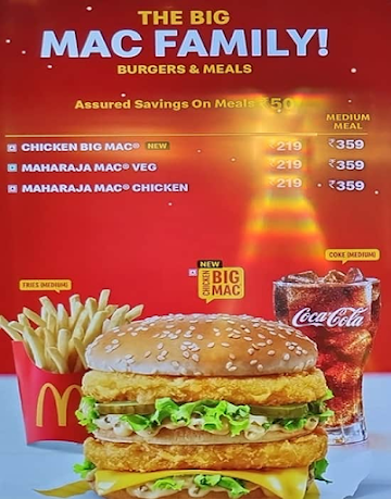 McDonald's menu 