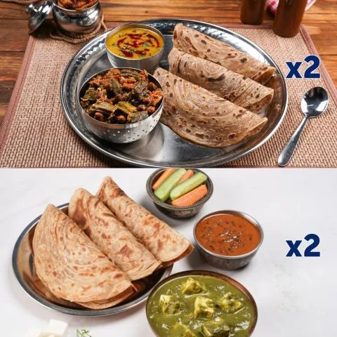 Paratha Thali (Meal For 4)