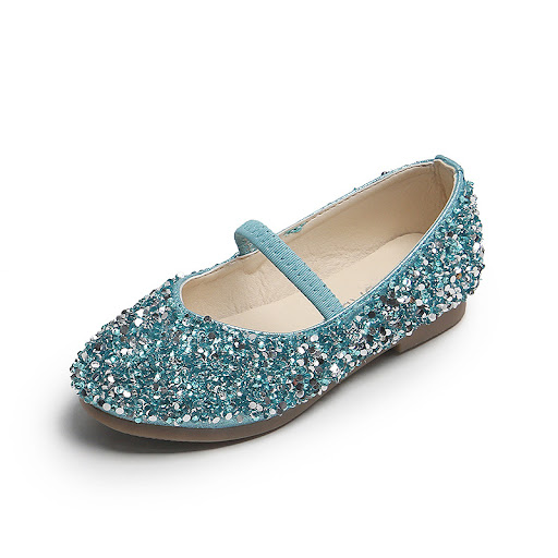 Title 8, Girls Sequins Crystal Toe Cap Pumps, fashionab...