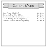 Om Sai Ice cream menu 1