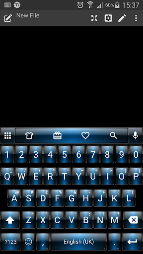 Dusk Blue Emoji Keyboard