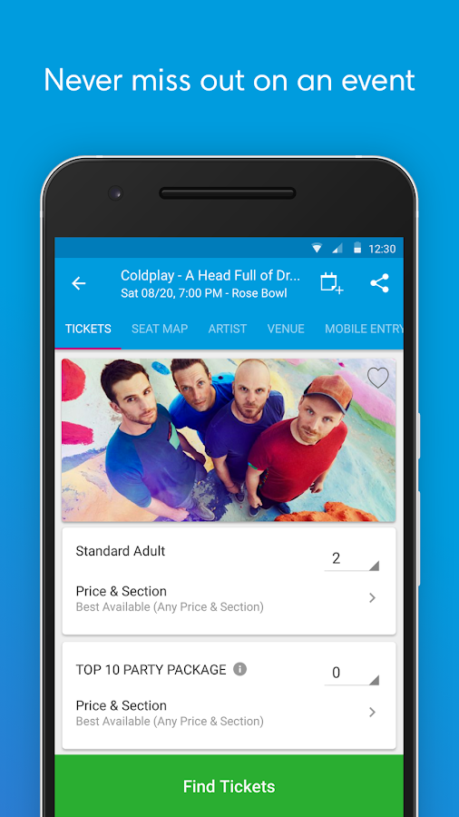 Ticketmaster Event Tickets Android Apps on Google Play