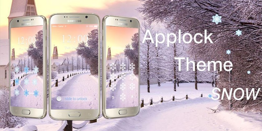 Applock Theme Snow Screen 1