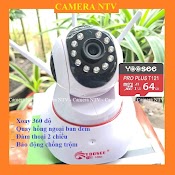 Camera Yoosee 3 Anten Ip Wifi Hd1080 - Hình Ảnh Săc Nét, Kèm Thẻ Nhớ