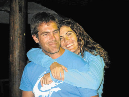 LAST FLIGHT: Cameron Dalziel and his wife, Reine