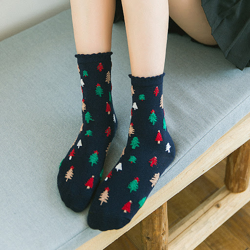 Title 13, Cute Coral Fleece Christmas Socks Thickened War...