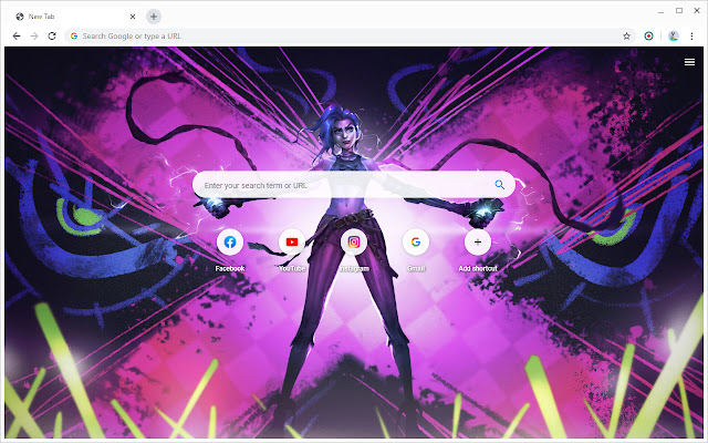 Jinx Arcane LoL Wallpapers New Tab