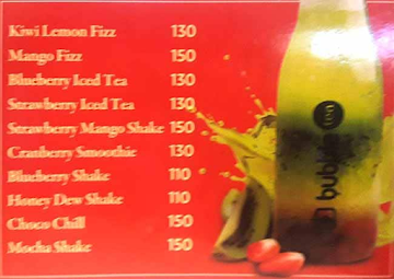 Tea Junction menu 