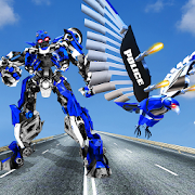 Flying Robot Eagle Game Eagle Robot Transformation 3 Icon