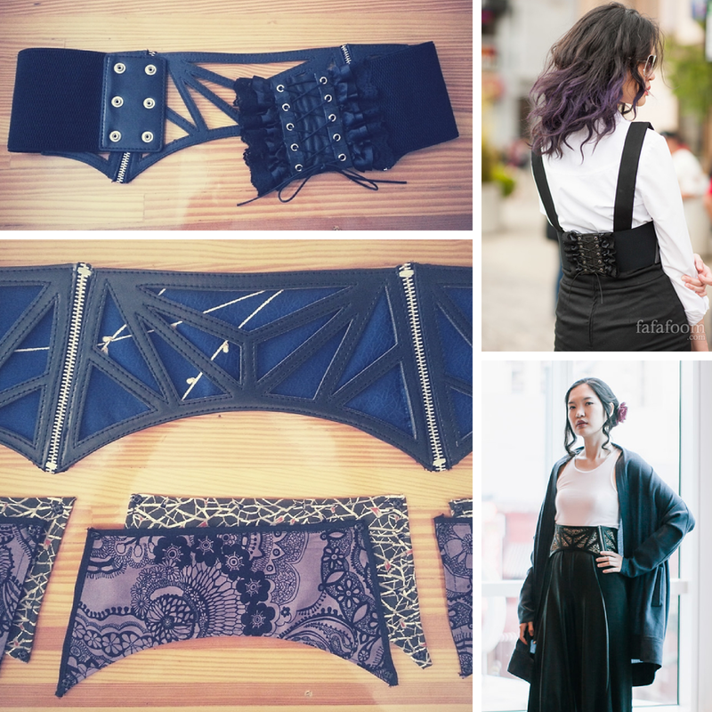 Waist Corset Belt Refashion - DIY Fashion Accessories | fafafoom.com