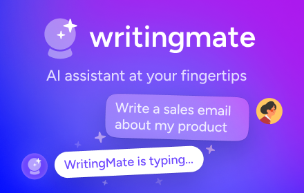 WritingMate - #1 ChatGPT writing assistant Preview image 0