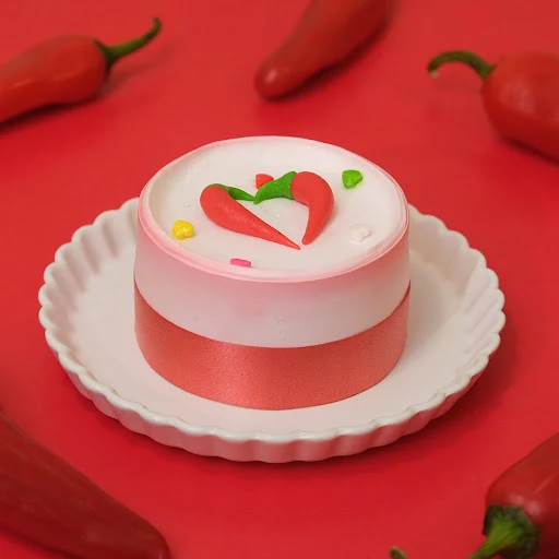 Monginis Hot Strawberry Bliss Mini Cake-  Valentine Special Bento Cake