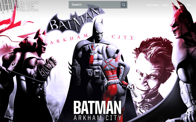 Batman Game Wallpapers Theme New Tab