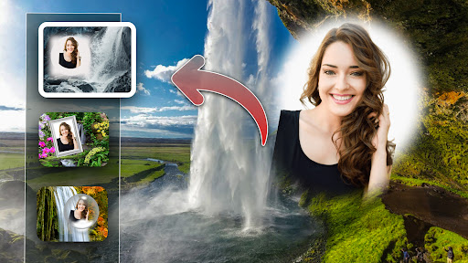 Screenshot Waterfall Photo Frames Editor