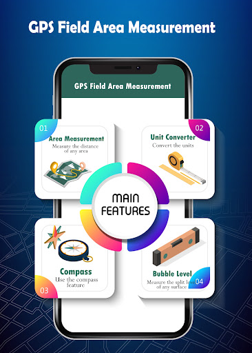 Screenshot GPS Field Area Measurement App