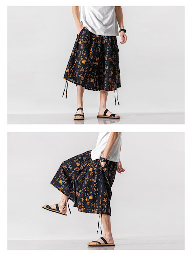 Title 12, Mens Loose-fitting Chinese Style Elephant Flow...
