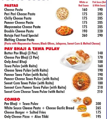 Rutuja Fast Food menu 