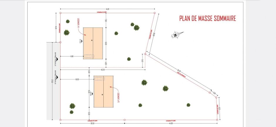 Vente terrain  1500 m² à Saint-germain-des-pres (45220), 34 900 €