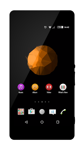 Black M Orange Theme