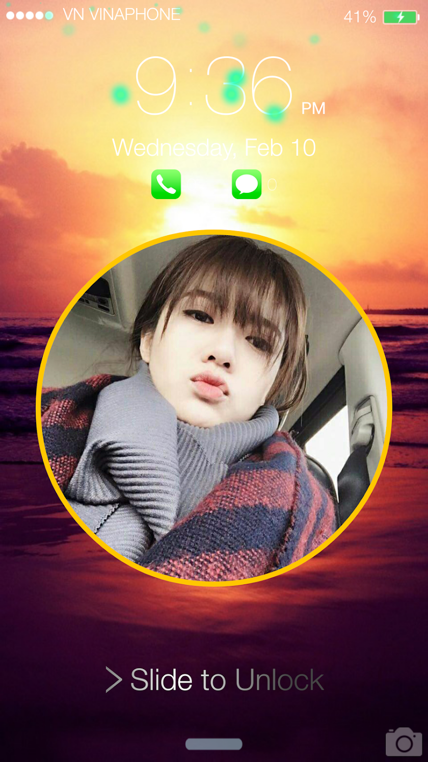 Lock Screen Galaxy S7 Theme Screen 3