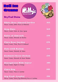 Mr Rolly's Roll Ice Cream menu 1