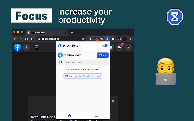 Screen Time - Block site & Stay focused
