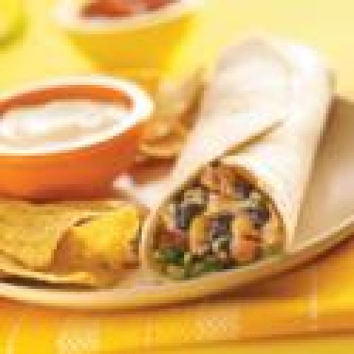 Fiesta chicken burrito
