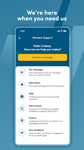 Screenshot Meridian Mobile Banking