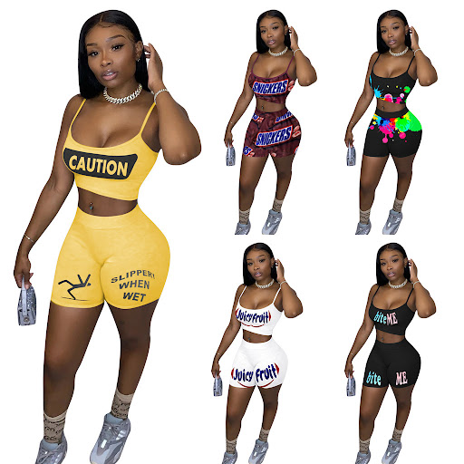 Title 4, Ladies Spoof Nostalgic Letter Printed Sports S...