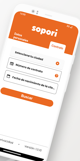 Screenshot Sopori Móvil