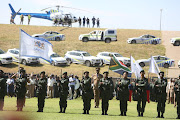 The crime prevention warders on parade at Giant Stadium in Soshanguve on April 30 2023.