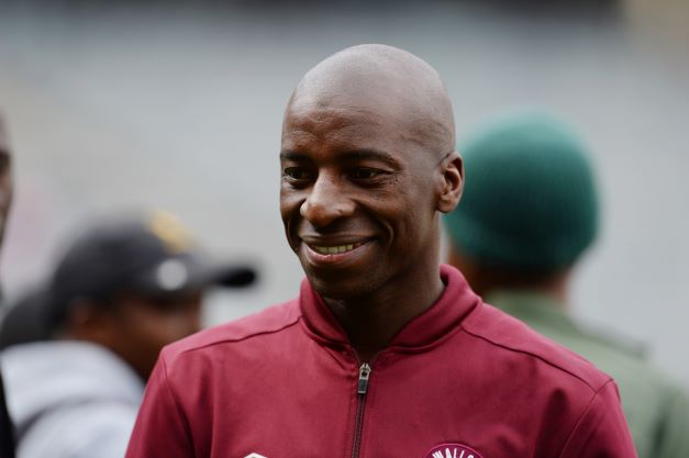 Swallows FC stand-in coach Musa Nyatama during the DStv Premiership match against Orlando Pirates at Orlando Stadium on August 6.